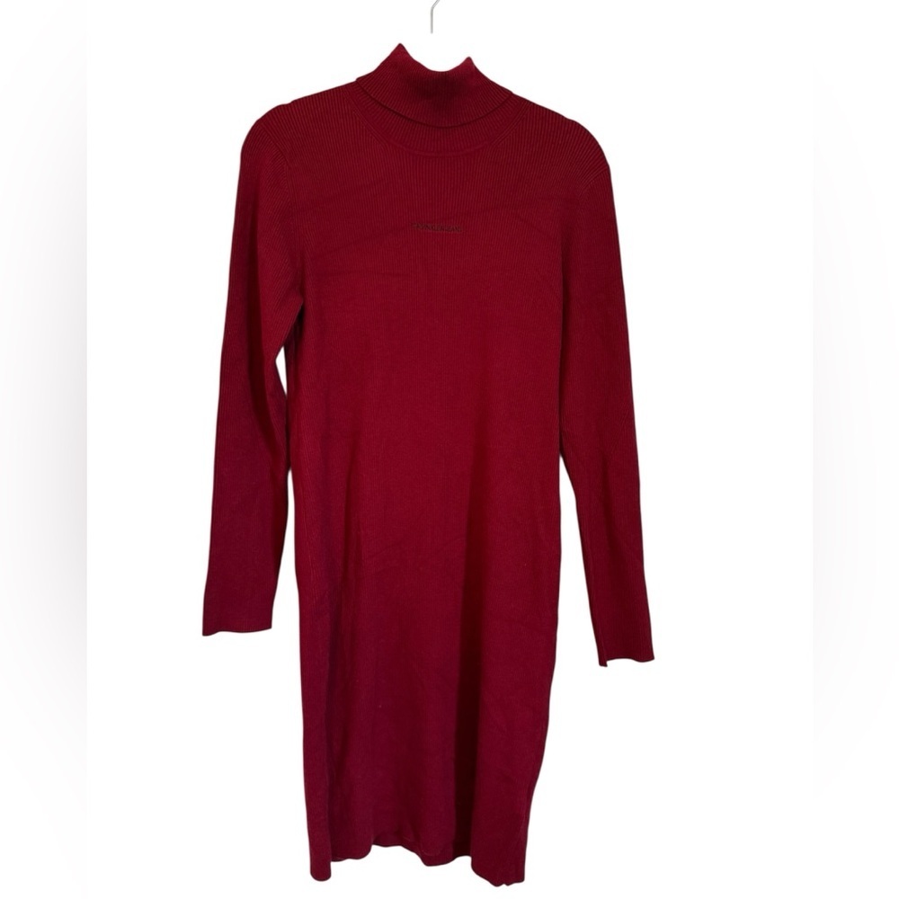 Calvin Klein Berry Red Sweater Dress